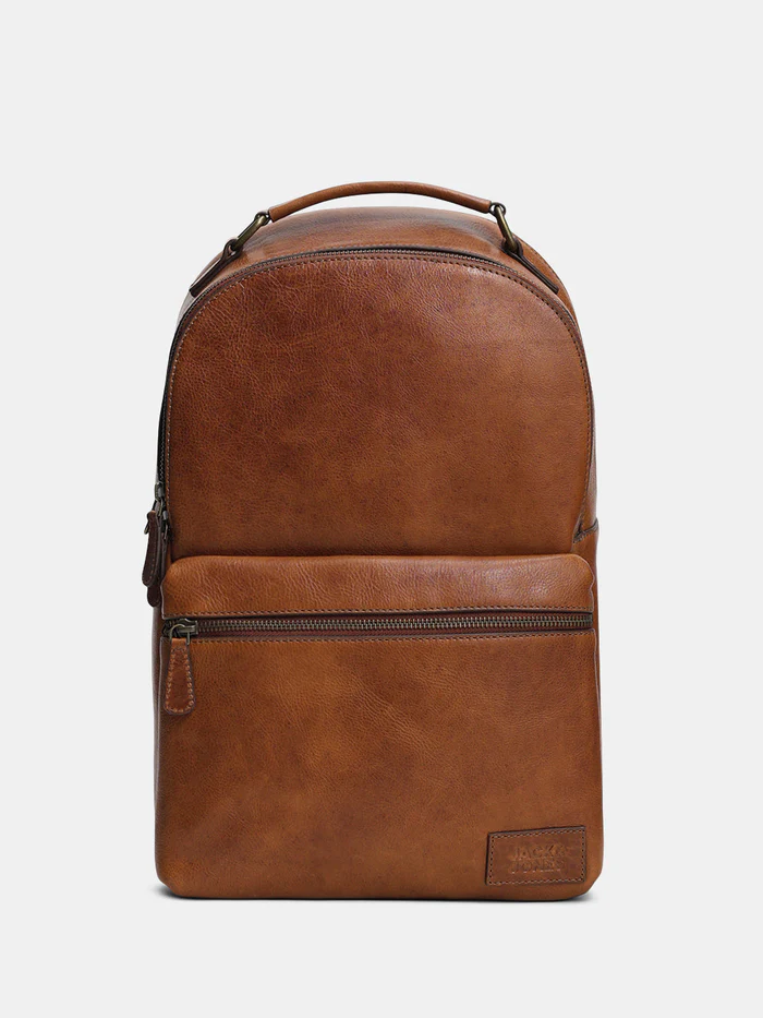 BROWN PREMIUM LEATHER BACKPACK - Image 3